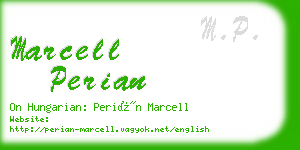 marcell perian business card